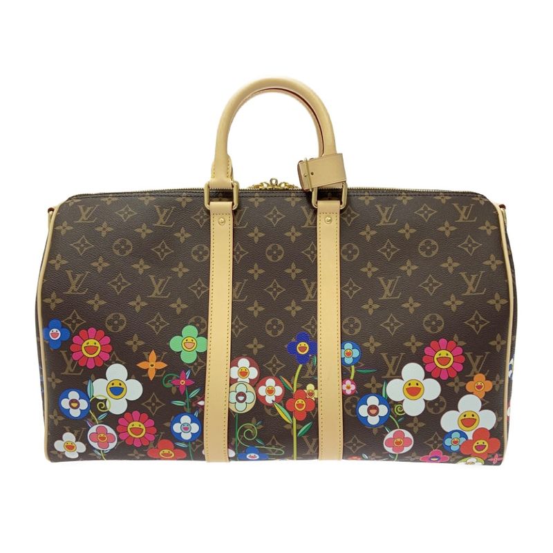 Louis Vuitton Monogram Keepall Bandouliere 45 Takashi Murakami — view 5