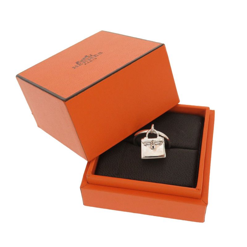 Hermes Amulet Kelly Ring 925 Silver Accessories 0169 — view 3