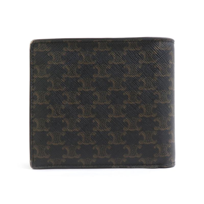 Celine Triomphe Bi-Fold Black Wallet — view 2