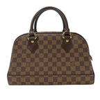 Louis Vuitton Handbag Duomo Damier Leather Ebene Brown Gold Hardware — view 3
