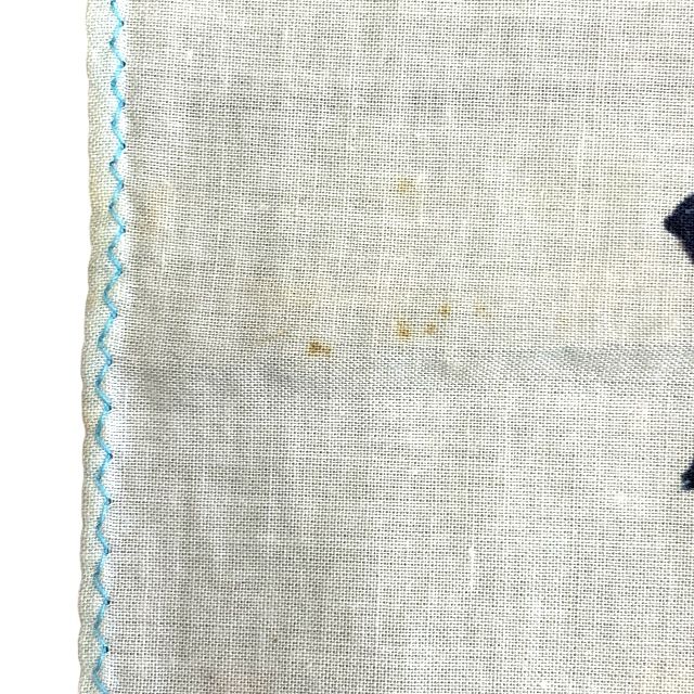Chanel Scarf Handkerchief Bandana Camellia Logo Coco Mark Light Blue Black — view 9