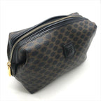 Celine Black Macadam Triomphe Leather Second Pouch Case Brown — view 6