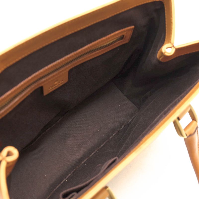 Gucci Bag Tote Handbag Women Leather Brown — view 7