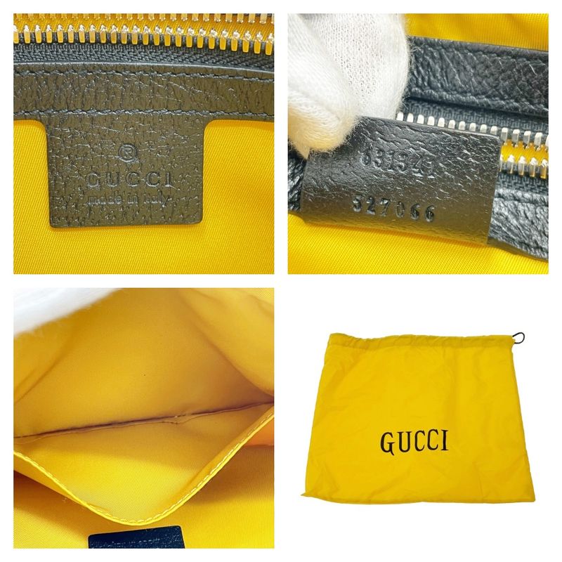 Gucci Nylon GG Pattern Off the Grid Body Bag Yellow — view 8