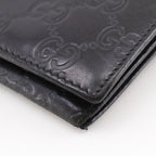 Gucci GG Striped Leather Black Long Wallet — view 5
