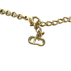 Christian Dior Necklace Metal Vintage Rhinestone CD Logo — view 6