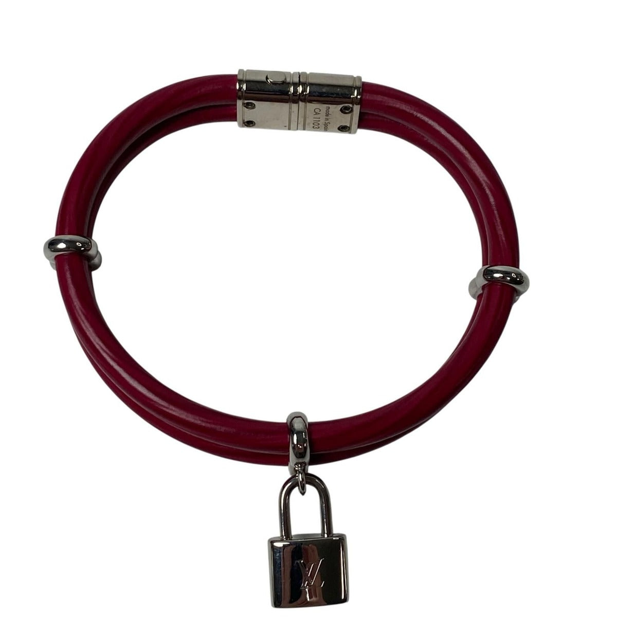 Louis Vuitton Cadena Leather Bracelet — view 5