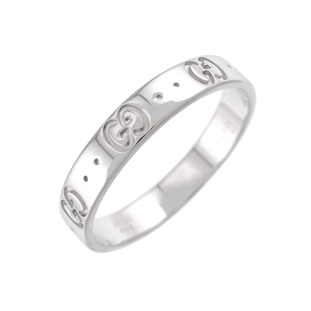 Gucci Icon Ring 18k WG White Gold 750