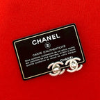 Chanel Vintage Coco Mark Turnlock Motif Plated Earrings Accessory 95A