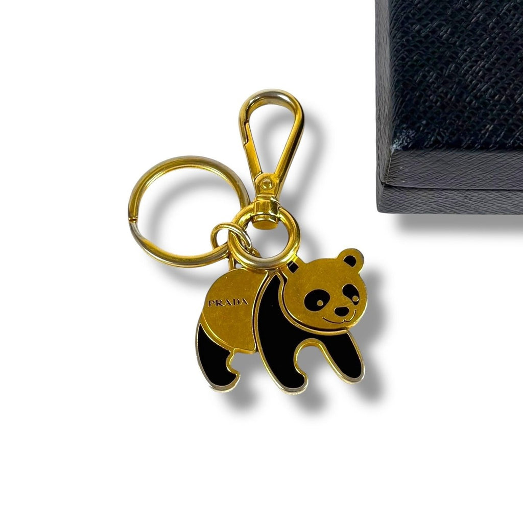 Prada Panda Motif Key Sling Bag Charm Holder