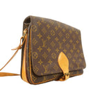 Louis Vuitton Shoulder Bag Monogram Cartouchiere GM Brown — view 2