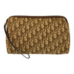 Dior Trotter Beige Brown Gold Clutch