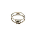 Gucci Interlocking Silver Ring