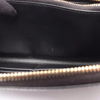 Prada Round Long Wallet Vittello Move TR Black Leather Triangle Logo — view 5