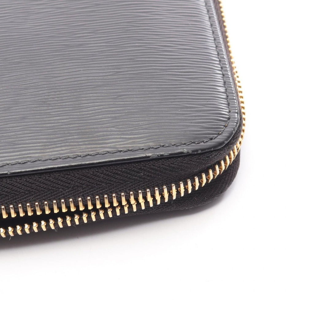 Prada Round Long Wallet Vittello Move TR Black Leather Triangle Logo — view 7