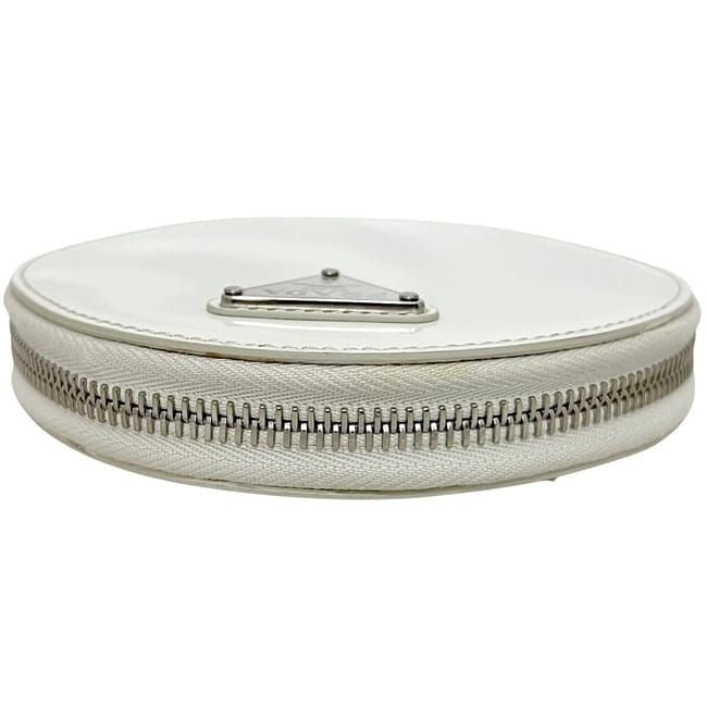 Prada Shoulder Bag White 1 Na003 Round Chain