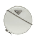 Prada Shoulder Bag White 1 Na003 Round Chain