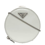 Prada Shoulder Bag White 1 Na003 Round Chain
