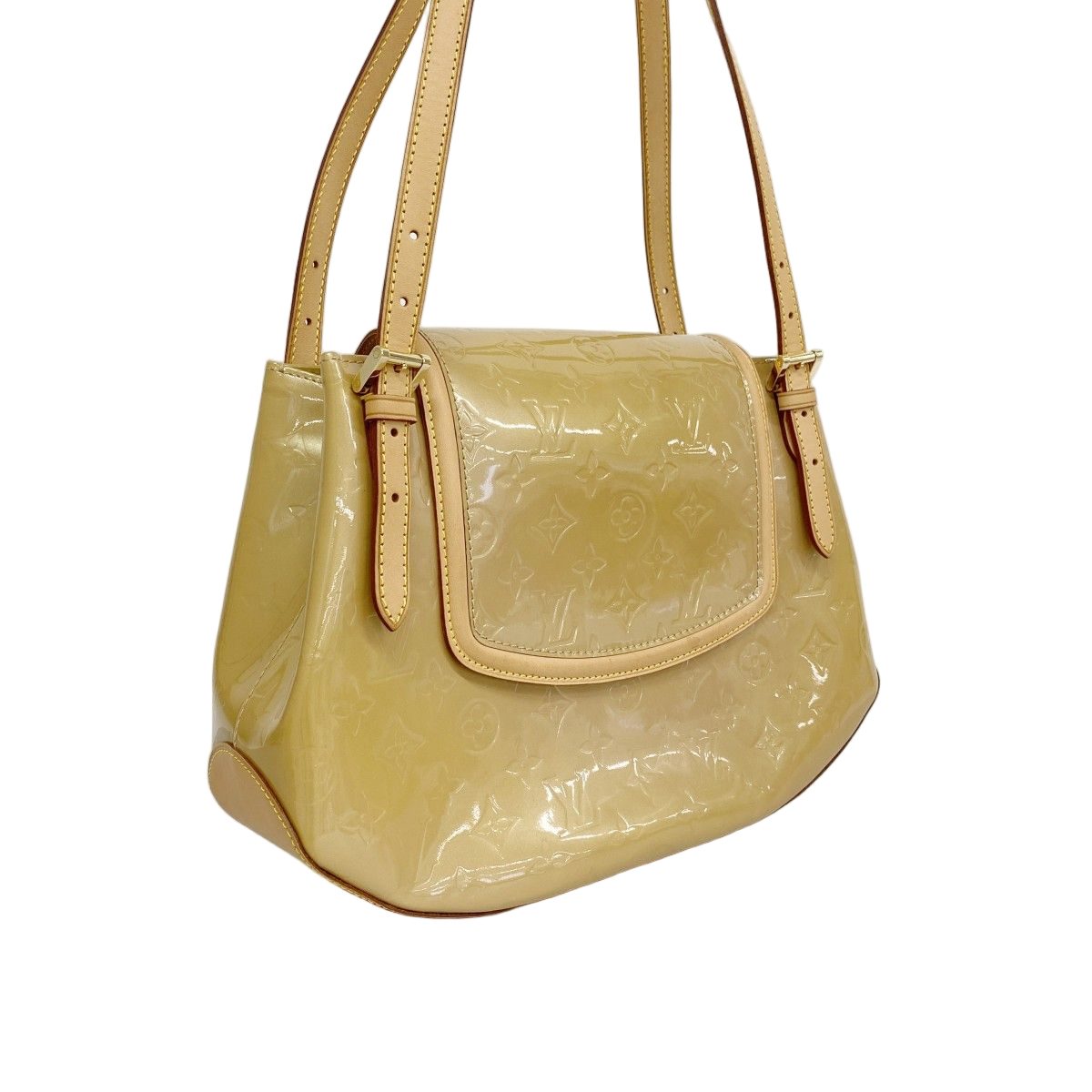 Louis Vuitton Boston Bag Vernis Biscayne Bay GM Noisette — view 2