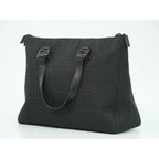 Fendi Zucchino Tote Canvas Black — view 2