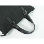 Fendi Zucchino Tote Canvas Black — view 4