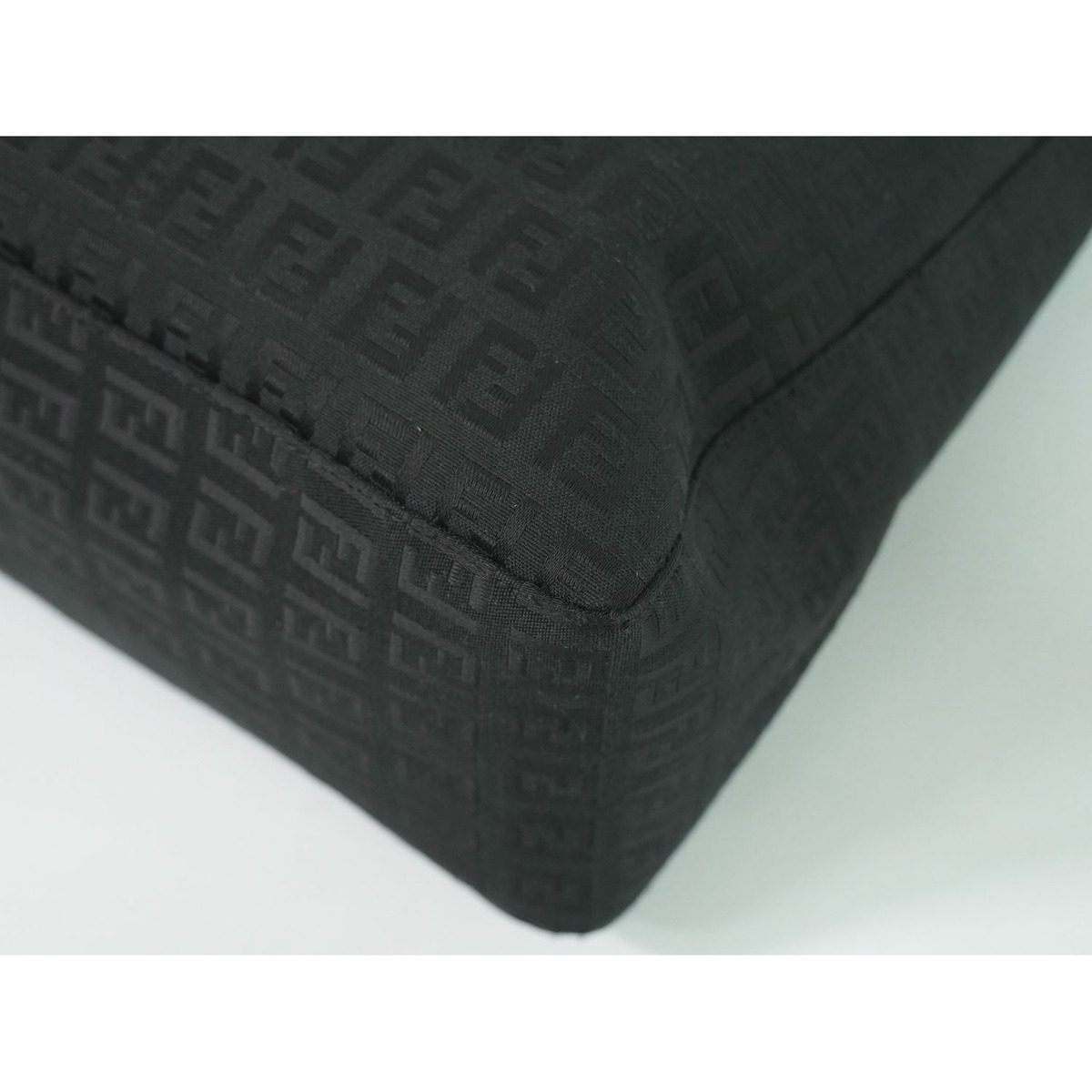 Fendi Zucchino Tote Canvas Black — view 7