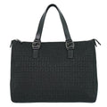 Fendi Zucchino Tote Canvas Black