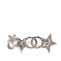 Chanel CC Logo Star Motif Brooch Silver Metal Rhinestone