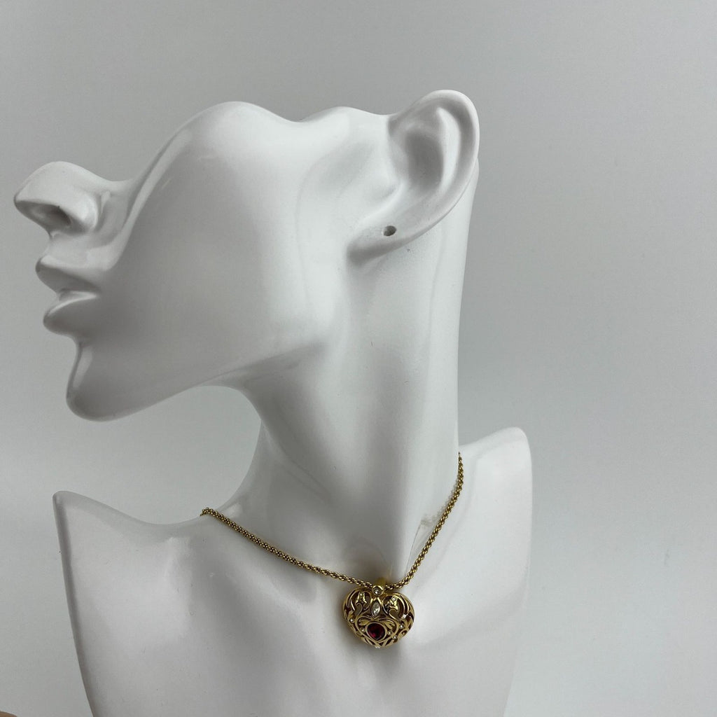 Dior Necklace Pendant Logo Gold Vintage — view 2