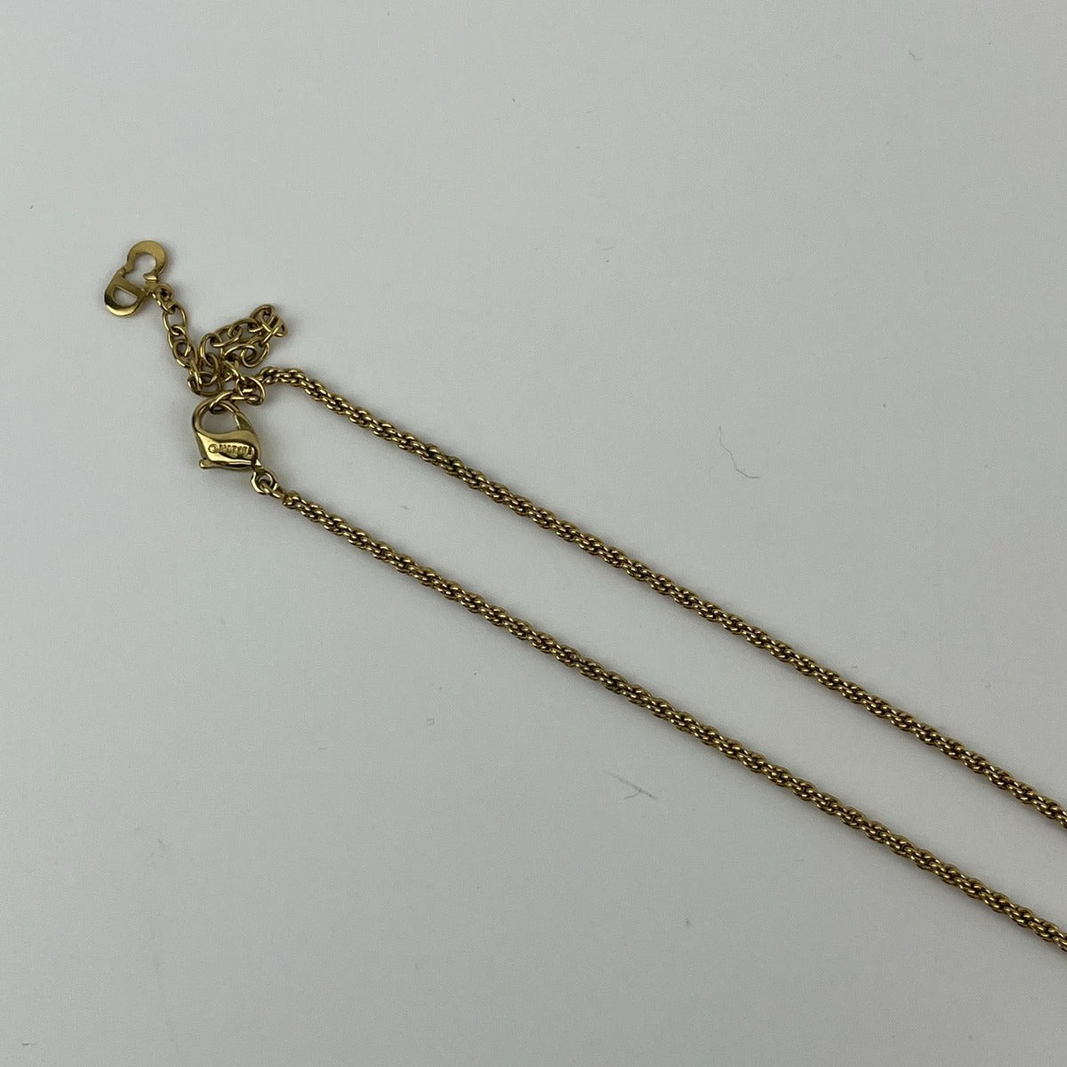Dior Necklace Pendant Logo Gold Vintage — view 6