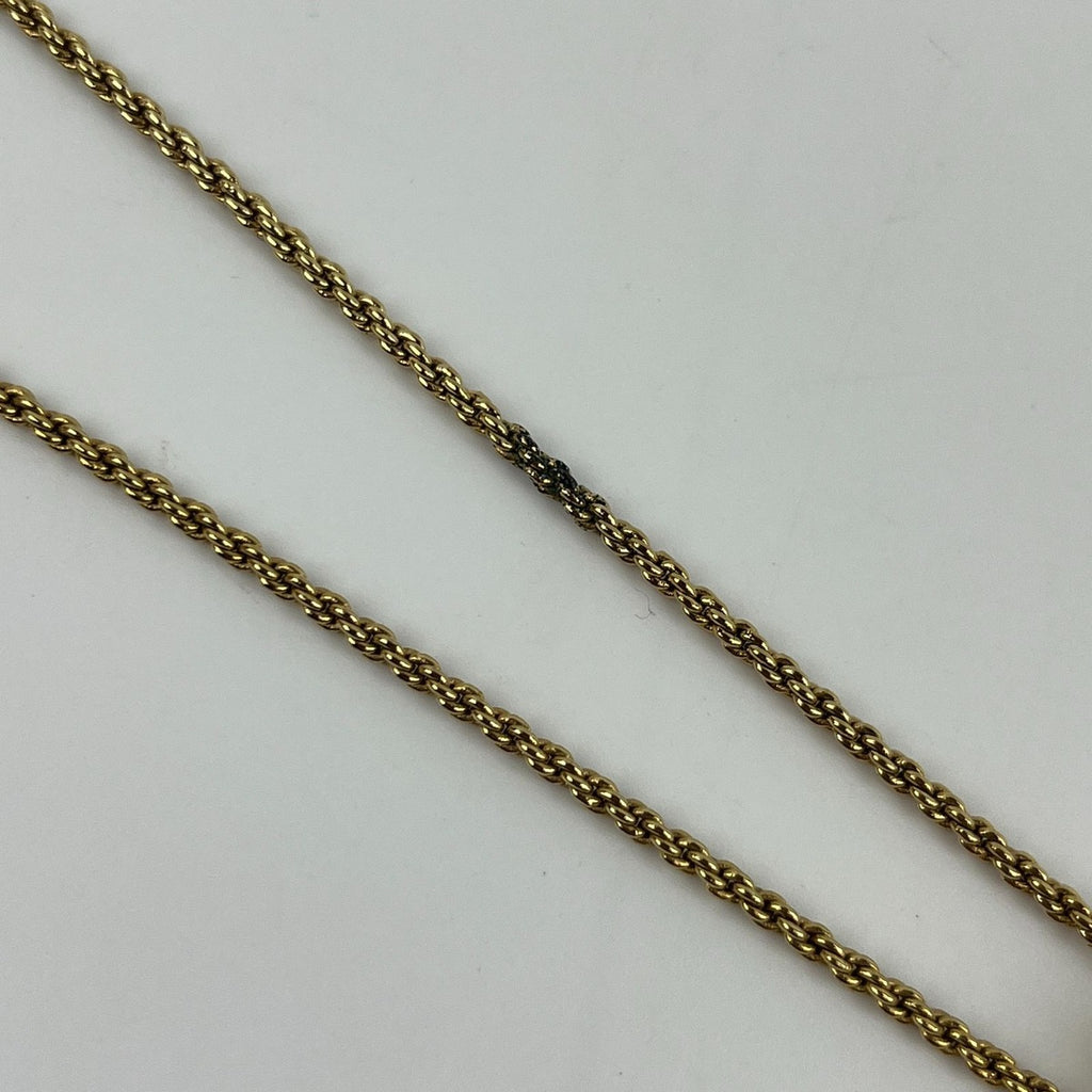 Dior Necklace Pendant Logo Gold Vintage — view 7