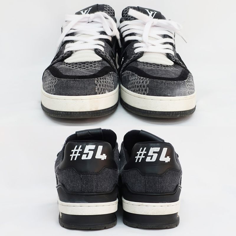 Louis Vuitton Trainers Sneakers 1 Ad6 dz Noir Black Gray — view 4