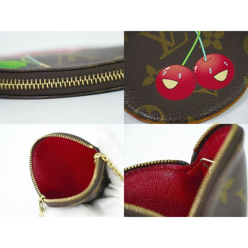Louis Vuitton Porte Moneron Monogram Cherry Takashi Murakami Coin — view 8