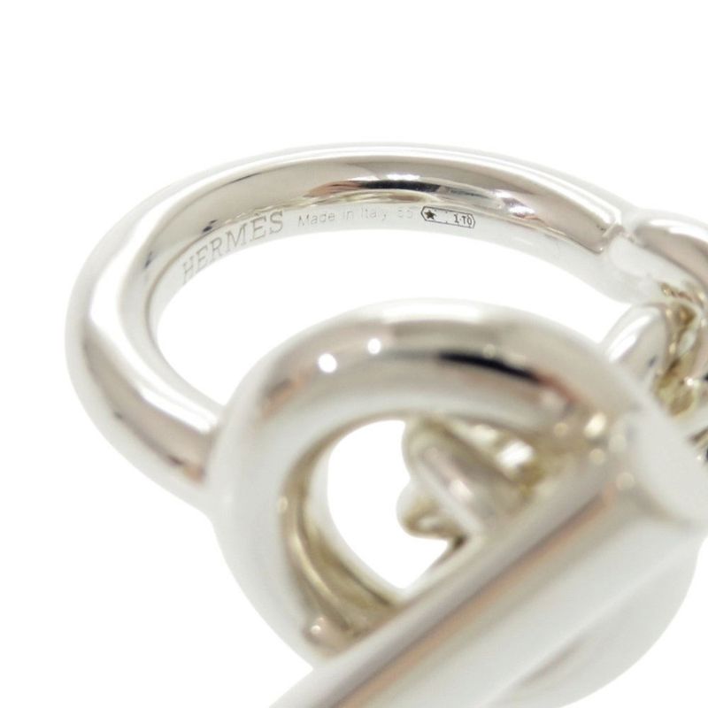 Hermes Croisette Size 55 Silver 925 Ring 0136 — view 8