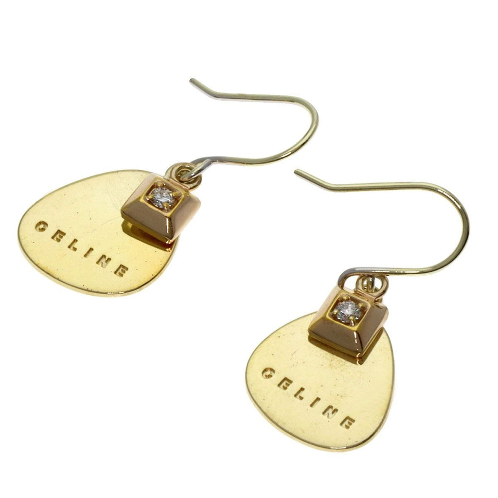 Celine Diamond Logo Earrings