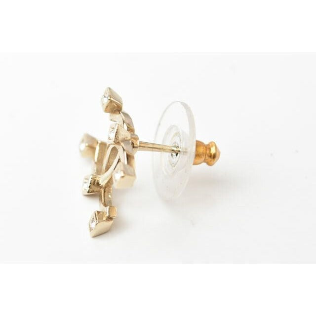 Chanel Accessories Earrings CC Rhinestone — view 3