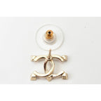 Chanel Accessories Earrings CC Rhinestone — view 4