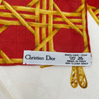Dior Christian Scarf Silk Diana Insect Red — view 8