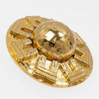 Celine Brooch Gold Dome Motif Arc De Triomphe Star — view 3