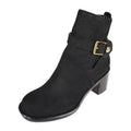 Louis Vuitton Ankle Boots Leather Black Gold Hardware Short Belt