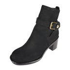 Louis Vuitton Ankle Boots Leather Black Gold Hardware Short Belt