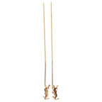 Saint Laurent Yves Cassandra Calf Earrings