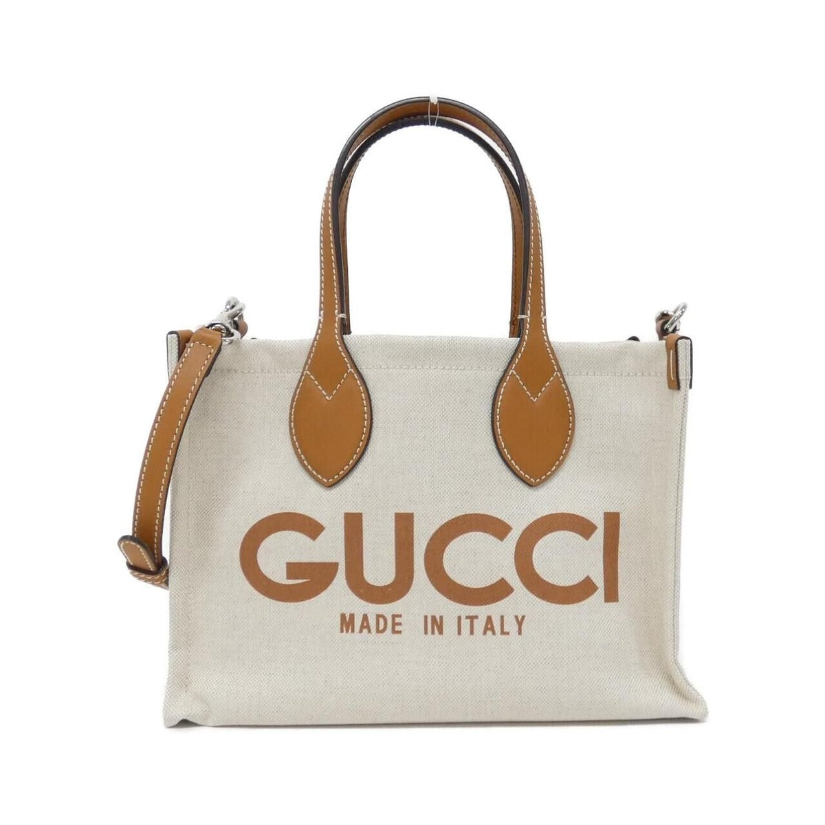 Gucci Facul Bag Handbag Silver