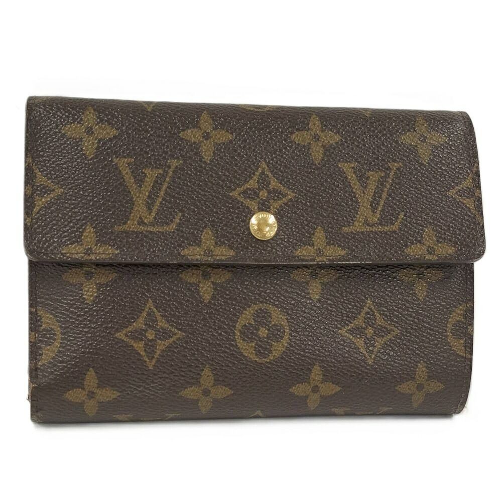 Louis Vuitton Pochette Passpole Trifold Wallet with Passcase Monogram