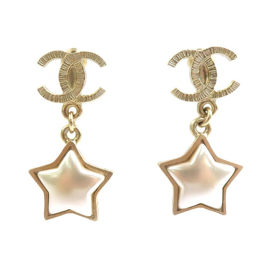 Chanel Earrings CC Logo Star