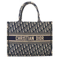 Dior Oblique Book Tote Canvas Navy