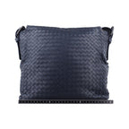Bottega Veneta Intrecciato Navy Lambskin Tote — view 2
