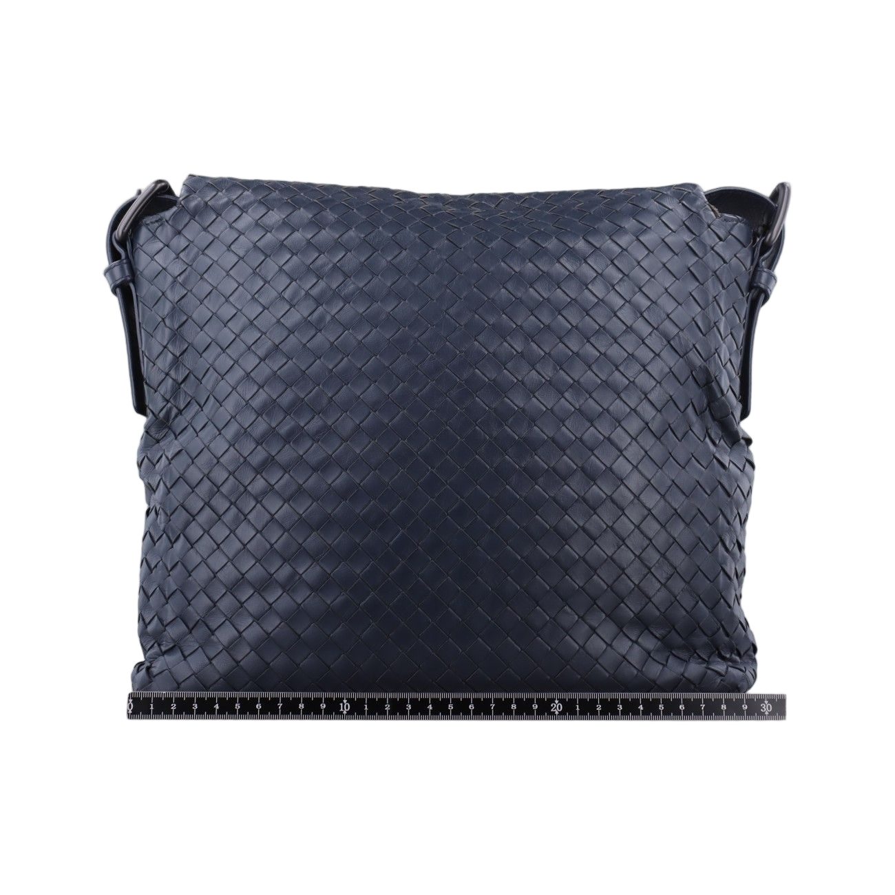 Bottega Veneta Intrecciato Navy Lambskin Tote — view 2