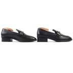 Chanel Leather Loafers with Coco Mark Charm — view 3