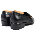 Chanel Leather Loafers with Coco Mark Charm — view 6